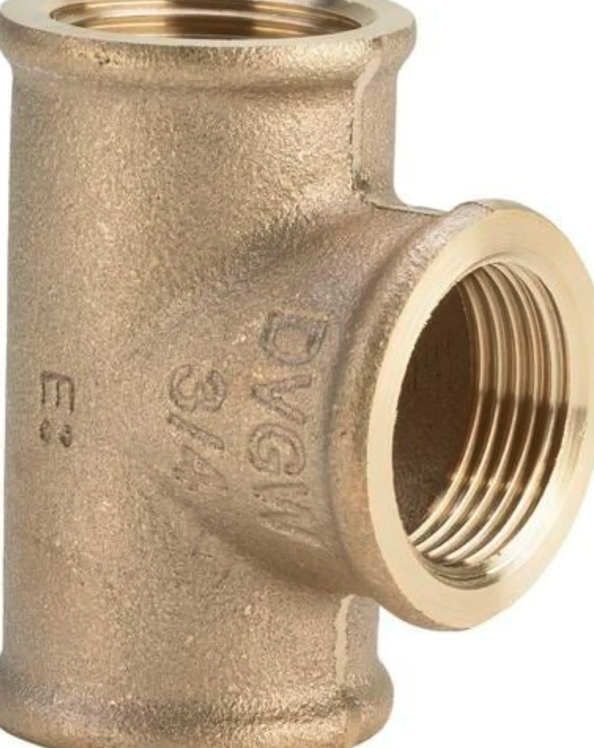 3/4" x 1/2" x 3/4" Tee Rødgods Silicium Bronze