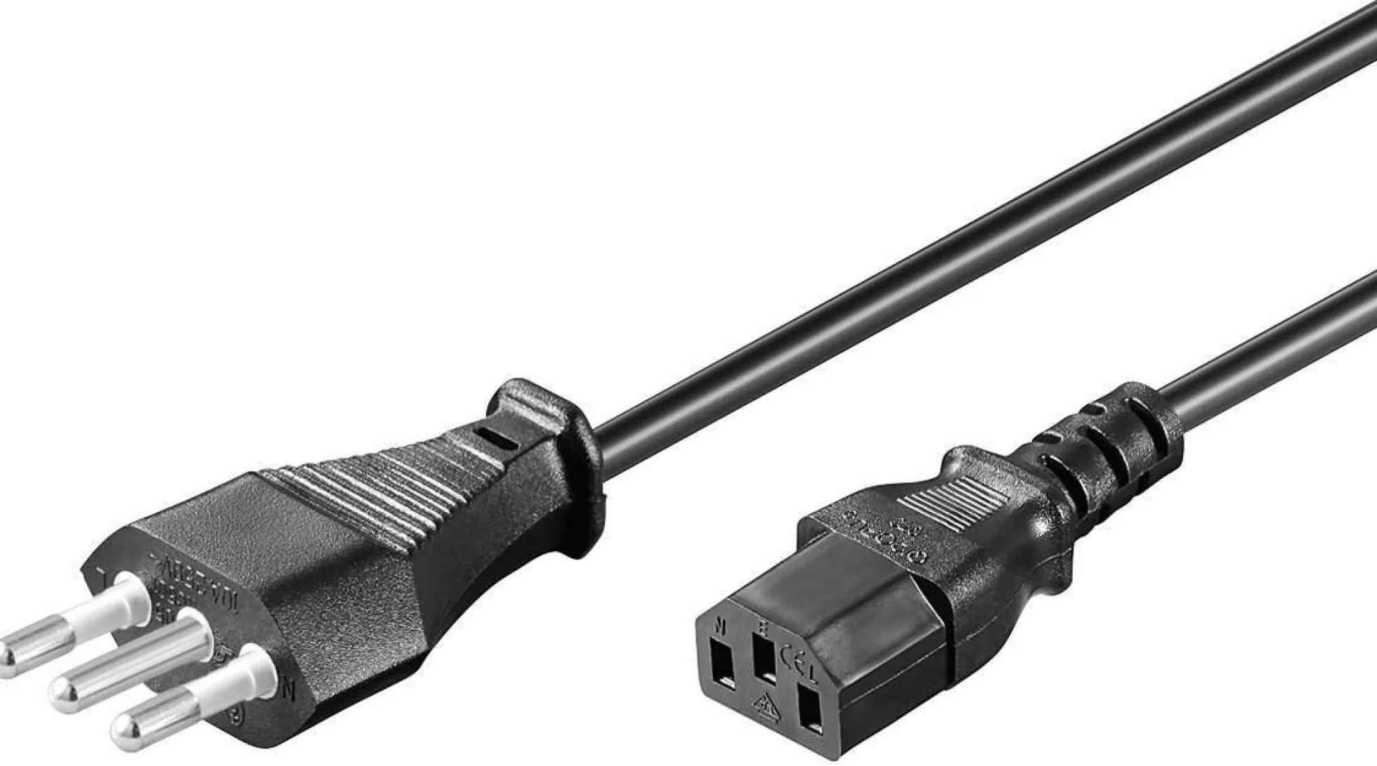 Y3-10/ST3, H05VV-F, 3x0.75mm2, sort - MicroConnect