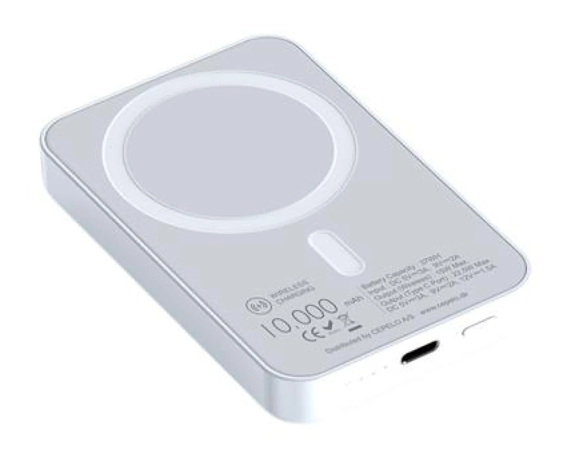 Zmartgear Powerbank, 10.000 mAh, trådløs opladning