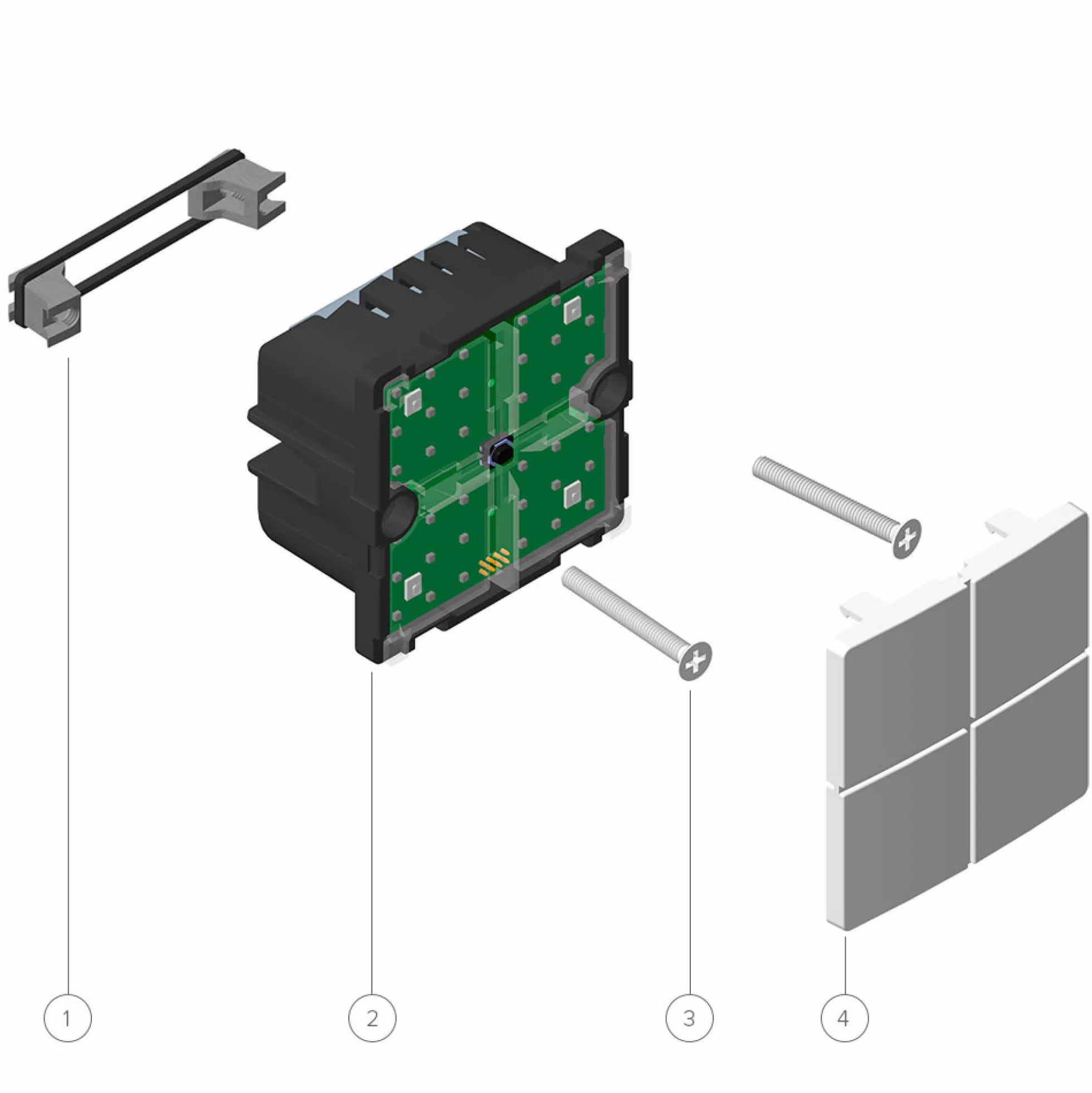 ZRB5120 MATRIX Z-Wave afbryder med dobbelt relæ til FUGA - Logic Group
